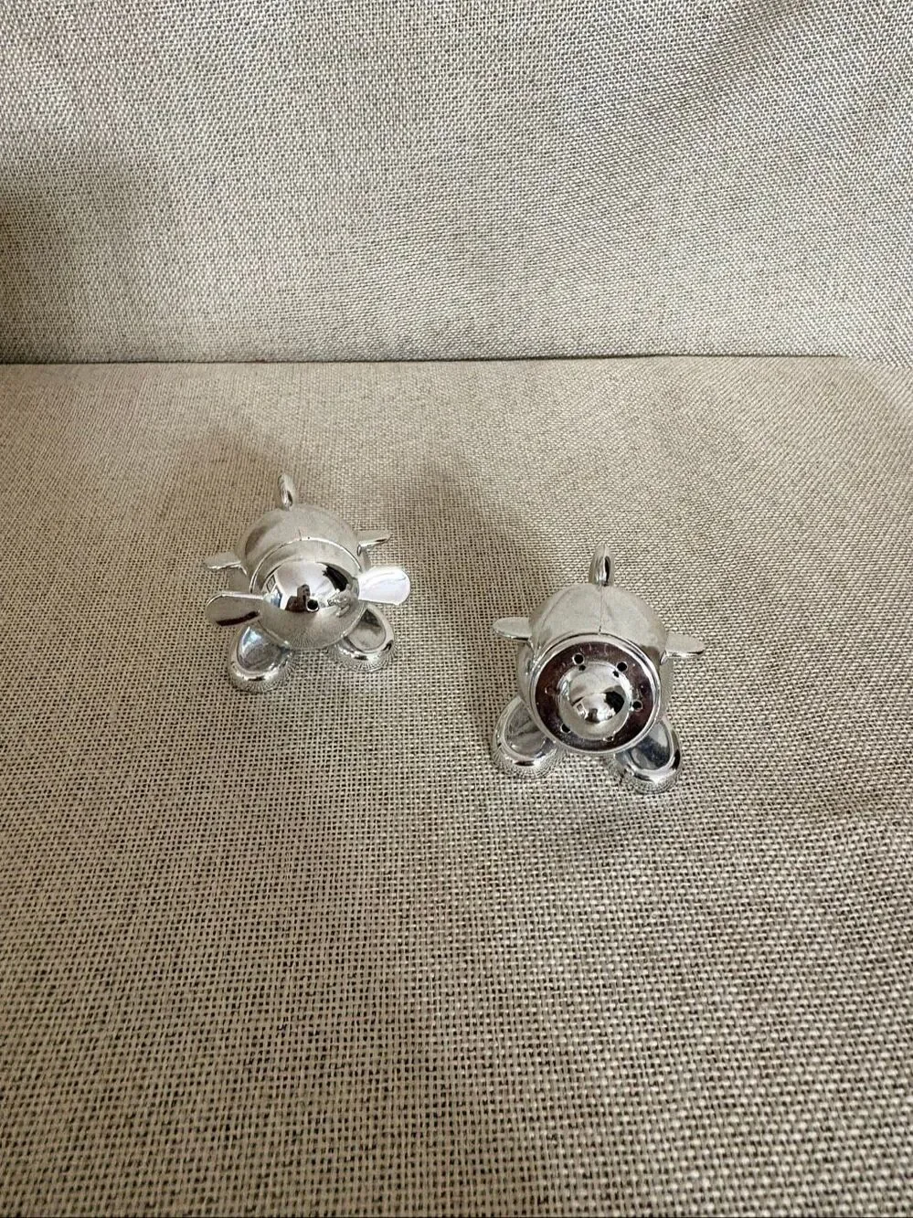 Virgin Atlantic Airplane Salt & Pepper Shakers Cruet Set Unused Airline Memorabi